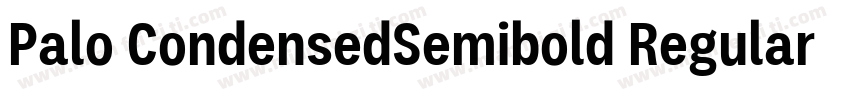 Palo CondensedSemibold Regular字体转换